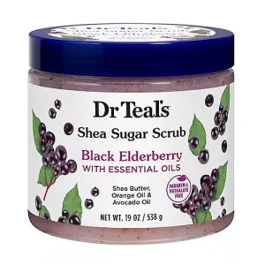 DR TEAL'S ELDERBERRY SHEA BUTTER AND ALMOND SUGAR SCRUB 538G