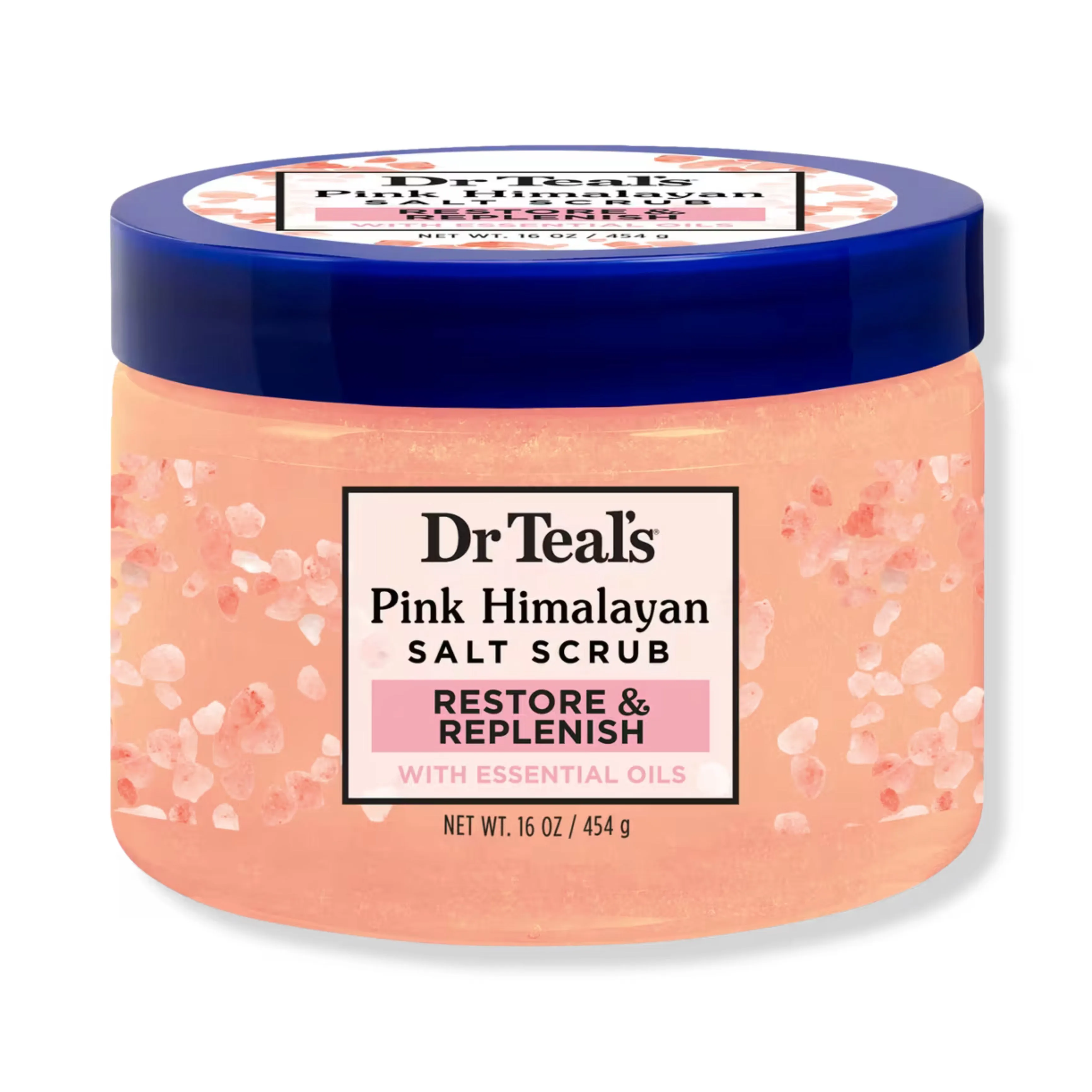 DR TEALS pink himalayan salt scrub restore & replenish مقشر الجسم بملح الهملايا الوردي
