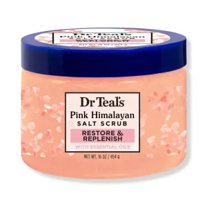 DR TEALS pink himalayan salt scrub restore & replenish مقشر الجسم بملح الهملايا الوردي