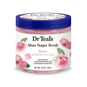 DR TEAL'S ROSE SHEA SUGAR SCRUB 538G