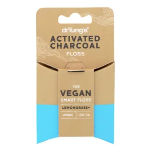 Dr. Tung's Activated Charcoal Dental Floss - Pack of 6, 30 Yards Each