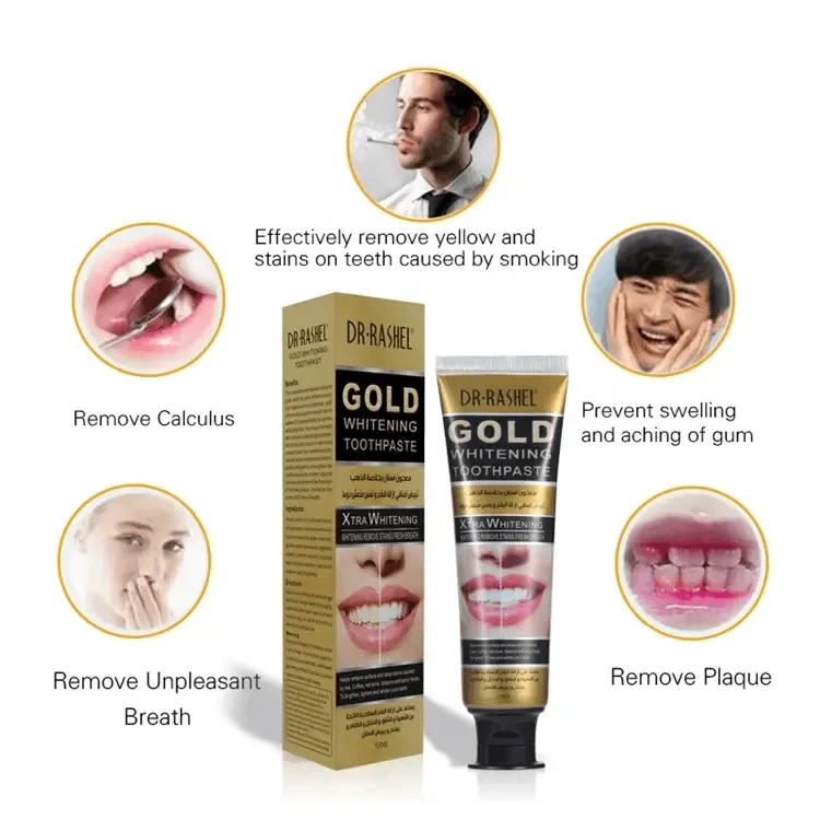 Dr.Rashel Gold Whitening Toothpaste - 120g