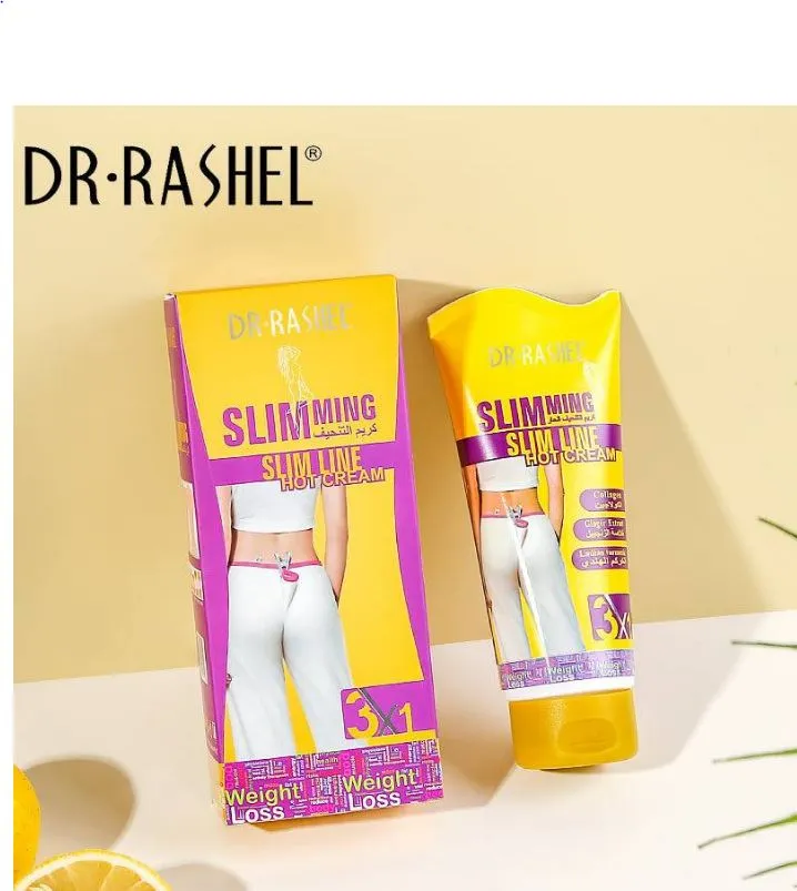 Dr.Rashel Slimming Slim Line Hot Cream With Ginger Extract Collagen & Turmeric For Slim Fit - 150gms DRL-1144