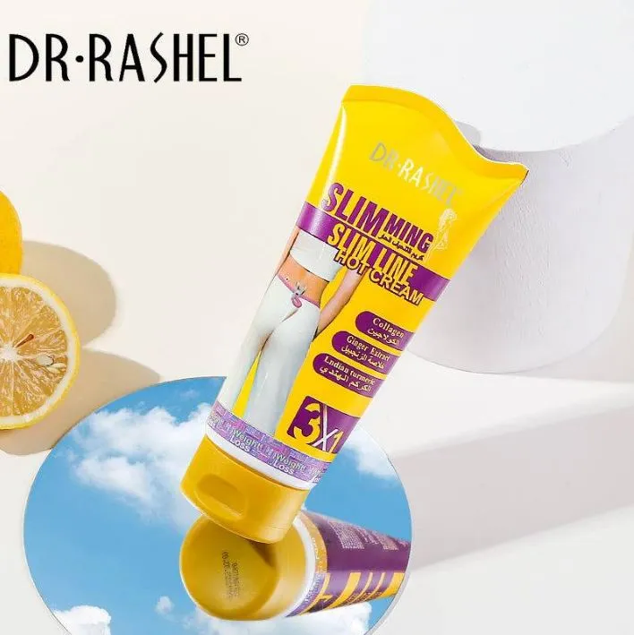 Dr.Rashel Slimming Slim Line Hot Cream With Ginger Extract Collagen & Turmeric For Slim Fit - 150gms DRL-1144