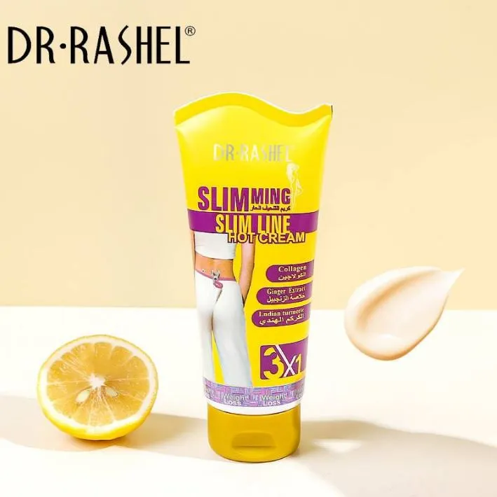 Dr.Rashel Slimming Slim Line Hot Cream With Ginger Extract Collagen & Turmeric For Slim Fit - 150gms DRL-1144