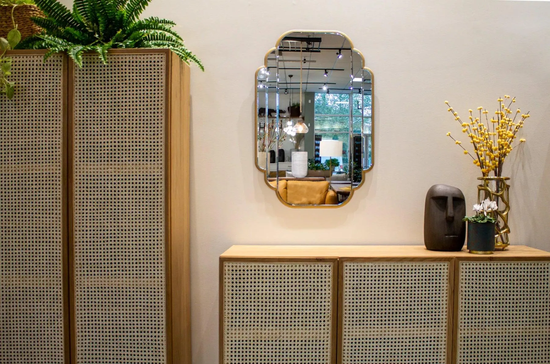 DUPRE  Decorative Gold Medium Wall Mirror