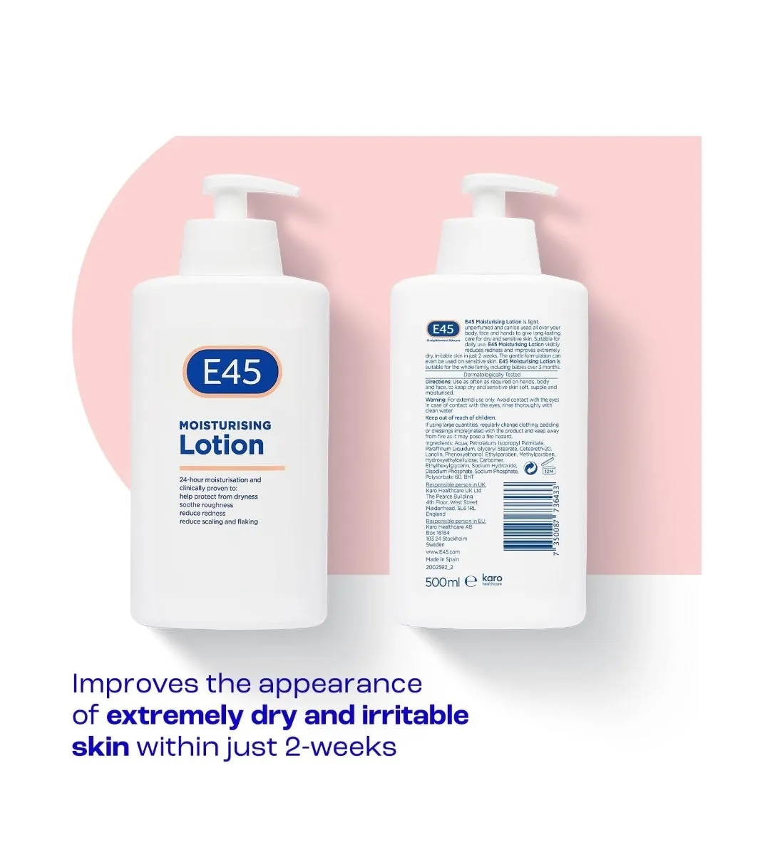 E45 MOISTURISING LOTION - 500ML