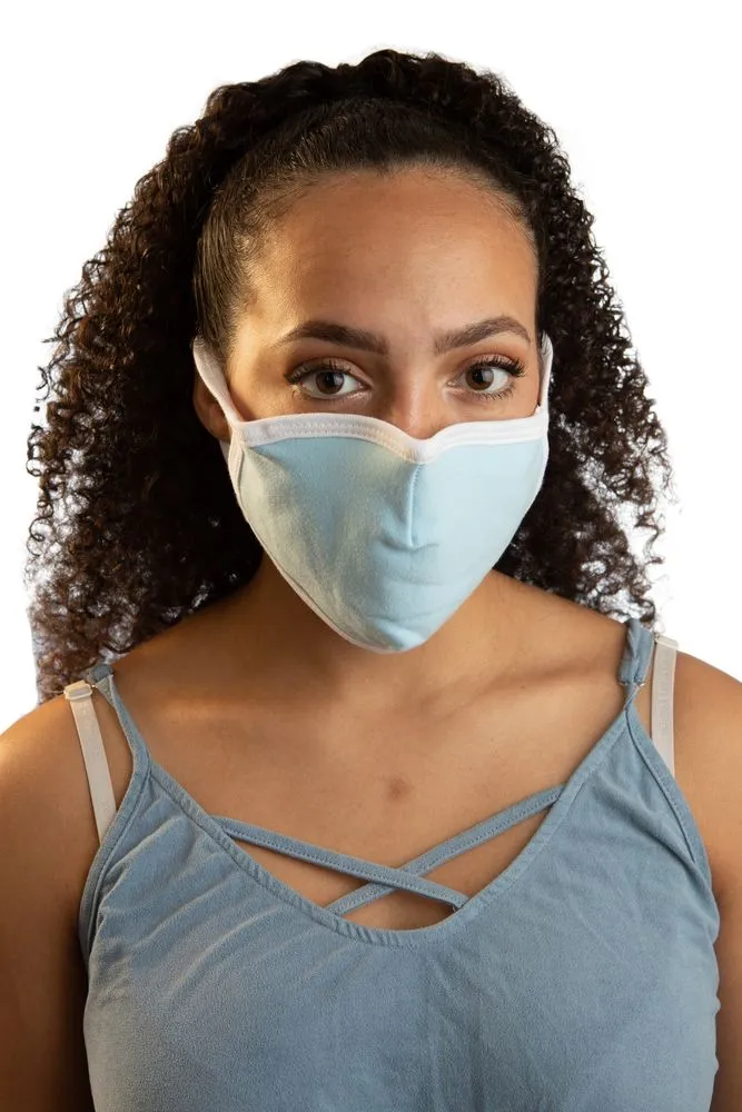 Ear Loop Face Mask with POCKET MADE IN USA - 6 & 12 pack