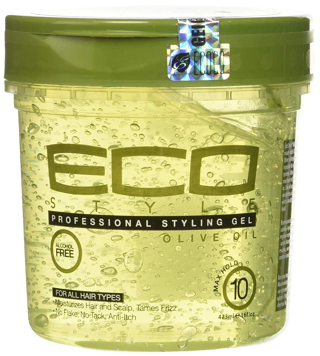ECO Style Professional Styling Gel Olive Oil Max Hold Alcohol - All Sizes