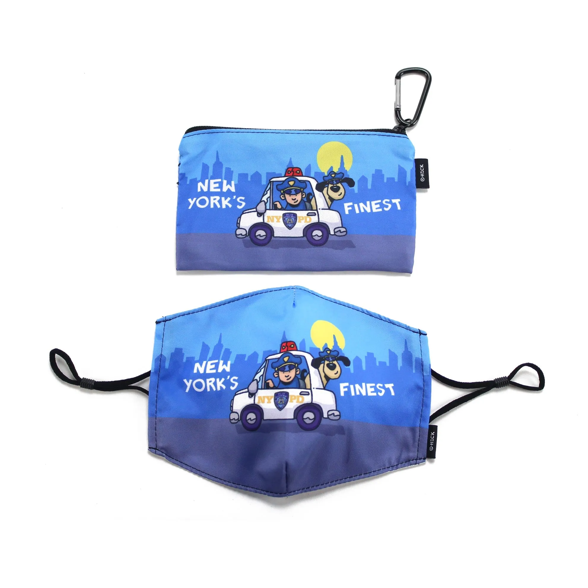 Ed Heck Cityscapes Adult Face Mask & Travel Pouch
