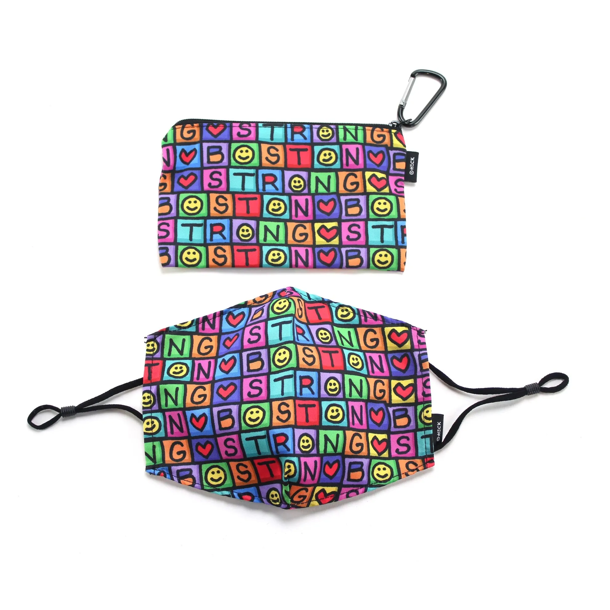 Ed Heck Cityscapes Adult Face Mask & Travel Pouch