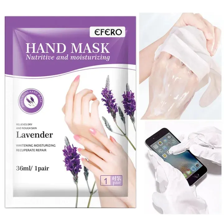 EFERO Exfoliating Lavender Hand Hyaluronic Acid Moisturizing Skin Whitening Anti-Wrinkle Hand Treatment