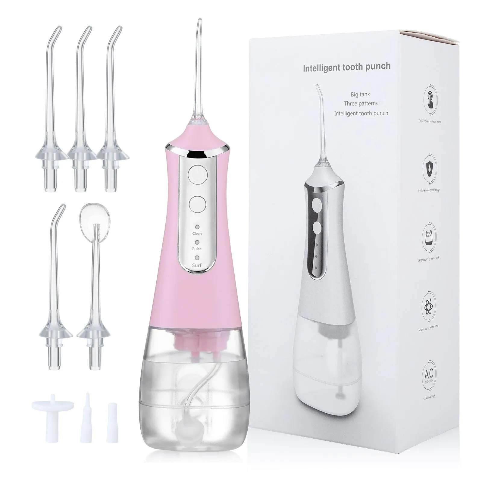 Electric Pulse Dental Cleaner Waterproof Home Dental Beauty Device Portable Oral Care Device Dental Floss Flusher