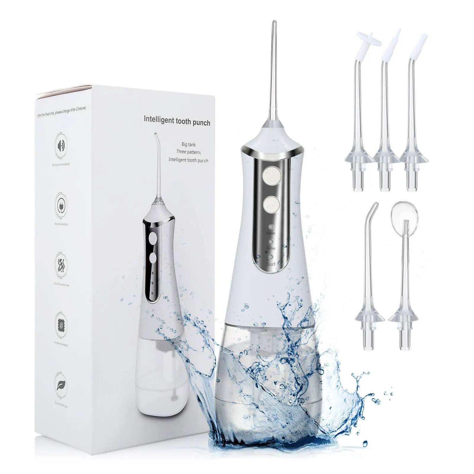 Electric Pulse Dental Cleaner Waterproof Home Dental Beauty Device Portable Oral Care Device Dental Floss Flusher