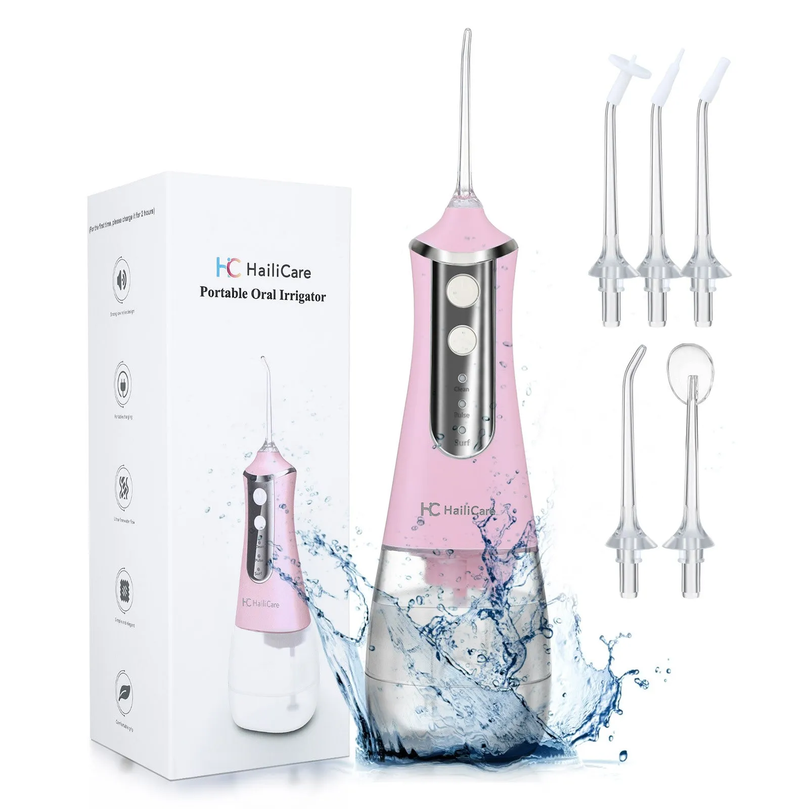 Electric Pulse Dental Cleaner Waterproof Home Dental Beauty Device Portable Oral Care Device Dental Floss Flusher