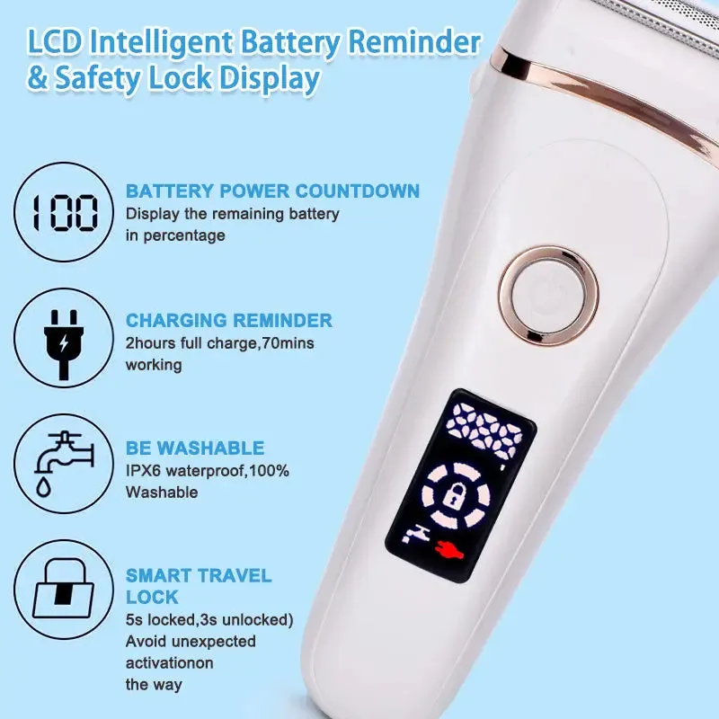 Electric Razor Painless Lady Shaver for Women