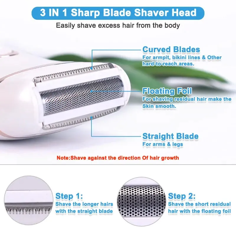 Electric Razor Painless Lady Shaver for Women