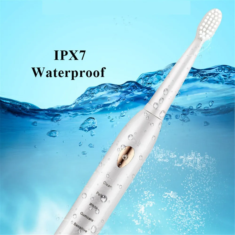 Electric Toothbrush for Men and Women Couple Houseehold Whitening IPX7 Waterproof Ultrasonic Automatic Tooth Brush JAVEMAY J209