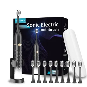 Electric Toothbrush Set with 10 Brush Heads