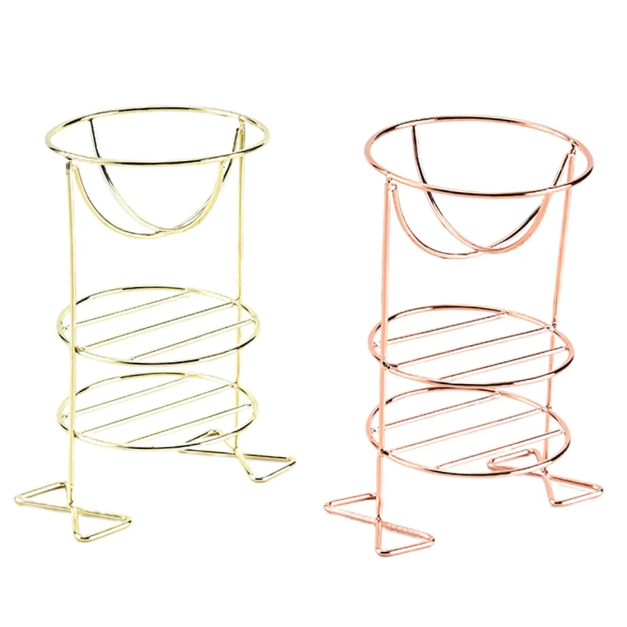 Elegant Makeup Powder Puff Holder Stand Cup 2pcs Powder Puff Storage Rack Quick Dry for Your Beauty Eggs