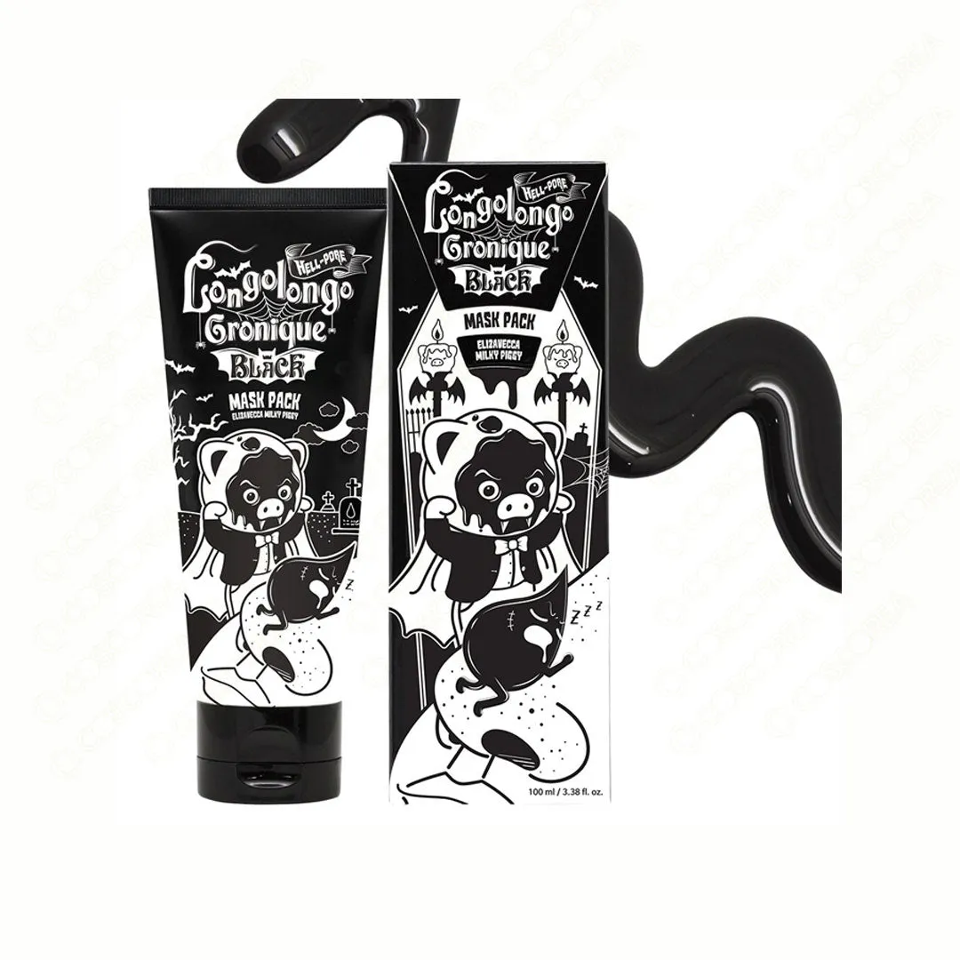Elizavecca Milky Piggy Hell Pore LongoLongo Gronique Black Mask Pack 100ml