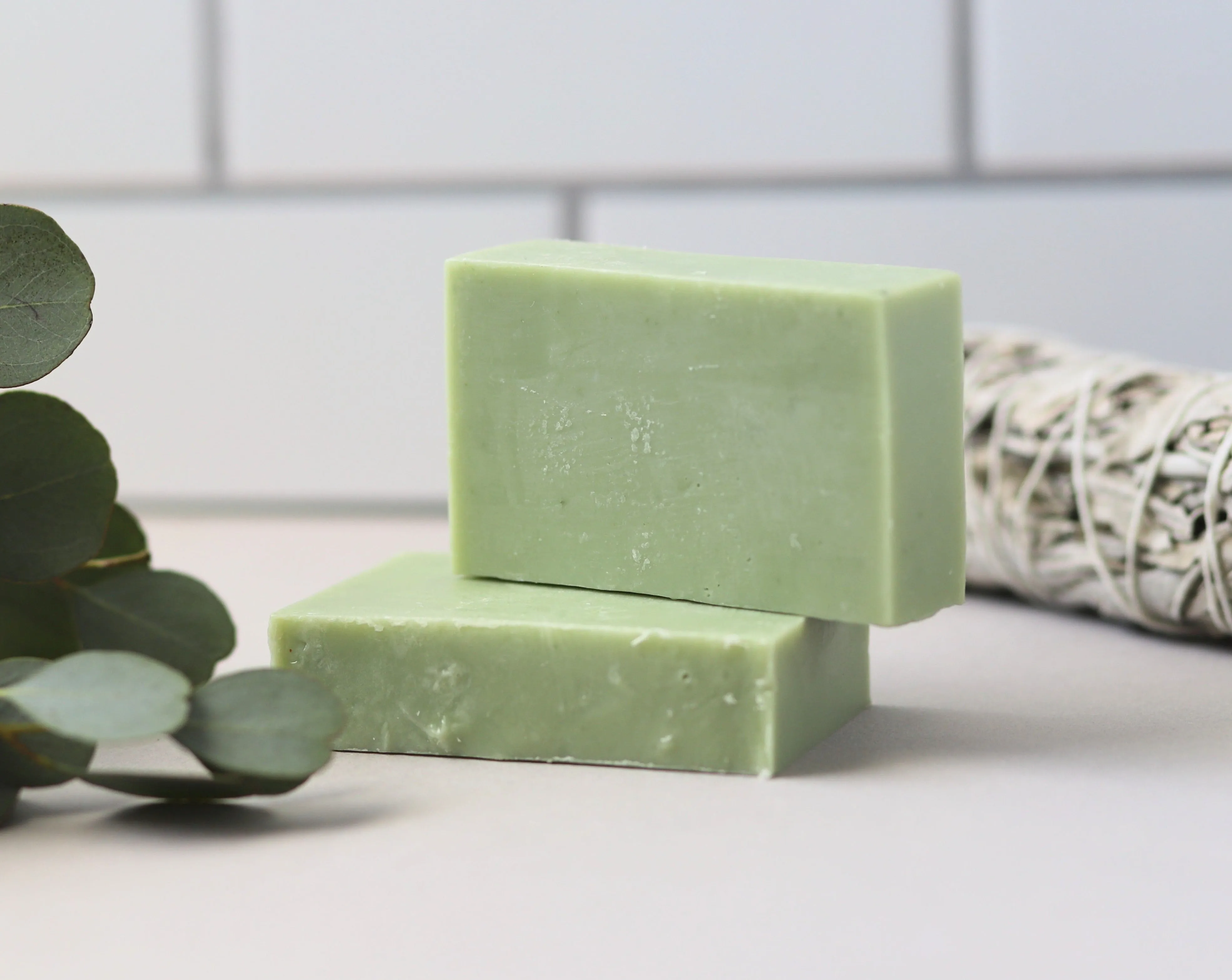 Eucalyptus Sage Green Clay Soap Bar