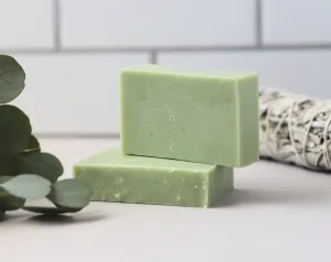Eucalyptus Sage Green Clay Soap Bar