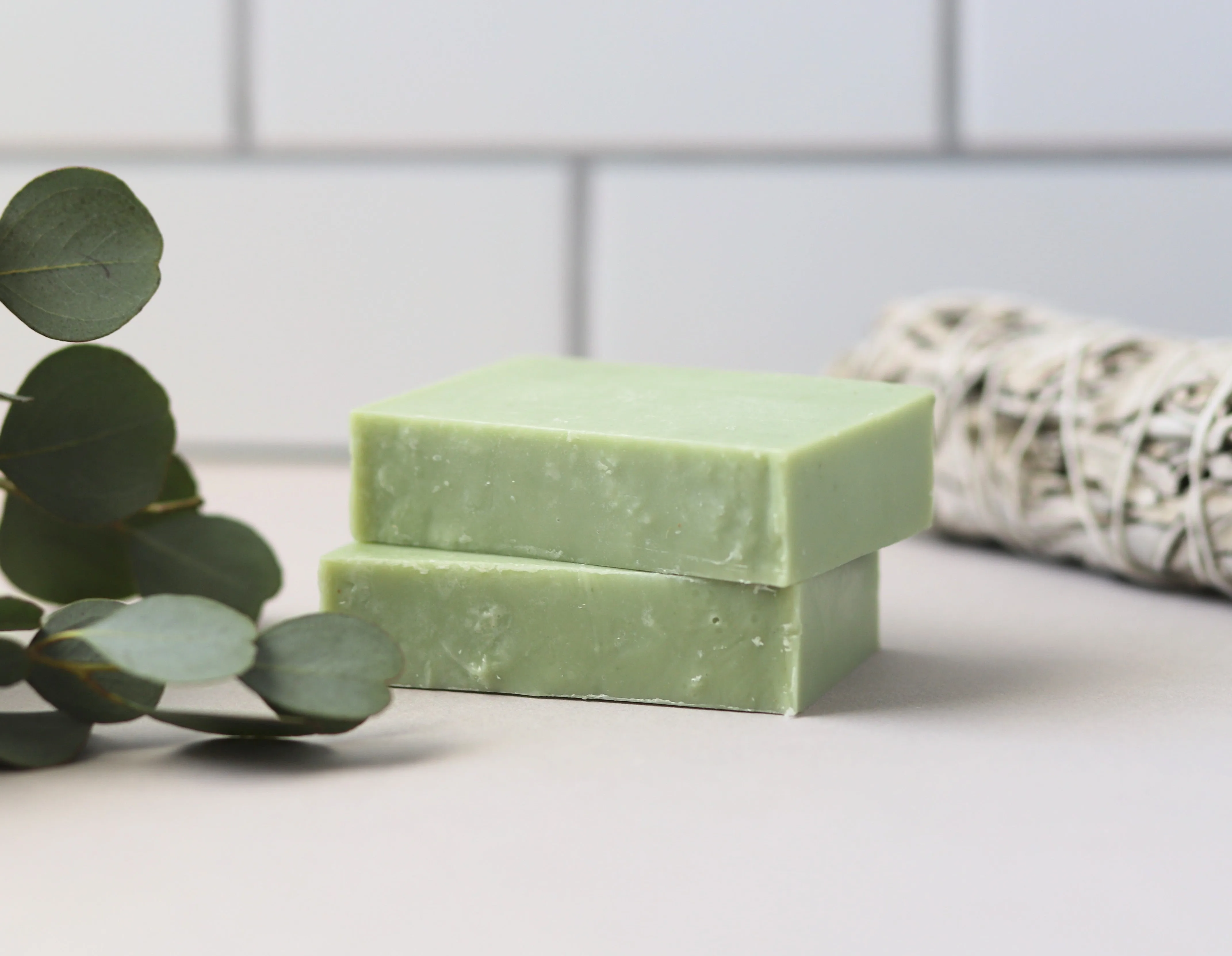 Eucalyptus Sage Green Clay Soap Bar