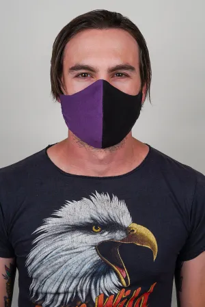 Face Mask / Purple & Black / Unisex