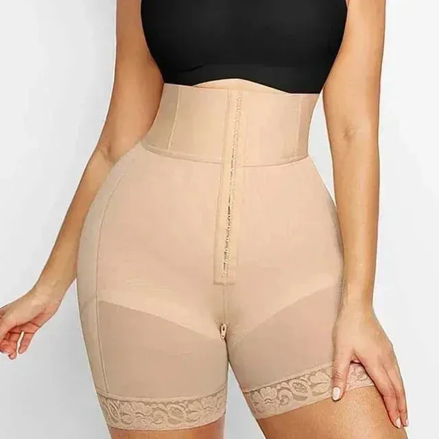 Fajas Colombianas BBL Sculpting Butt Lifter Shapewear – High-Waisted Tummy Control Shorts, Postpartum Girdle for Women