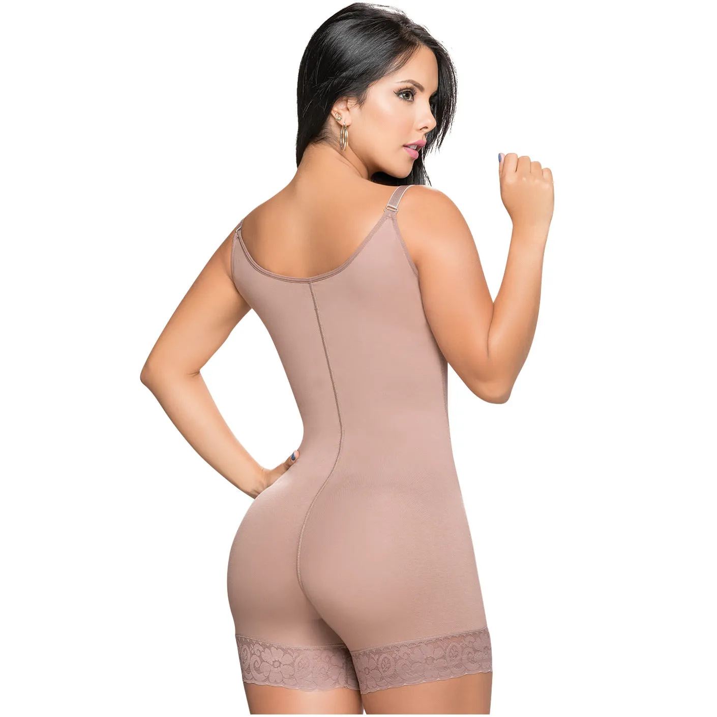Fajas Salome 0540J | Colombian Pospartum and Post Surgery Shapewear | Mid Thigh Length | Tummy Control