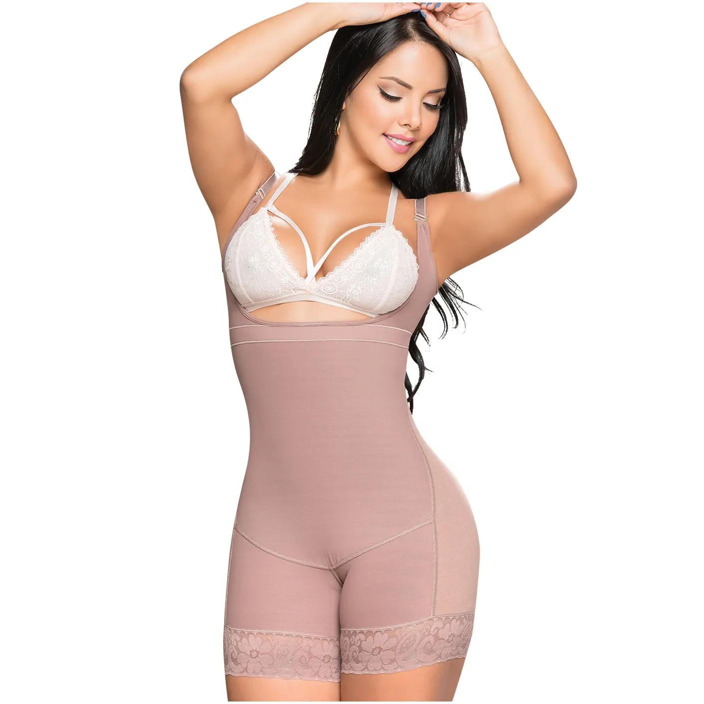 Fajas Salome 0540J | Colombian Pospartum and Post Surgery Shapewear | Mid Thigh Length | Tummy Control