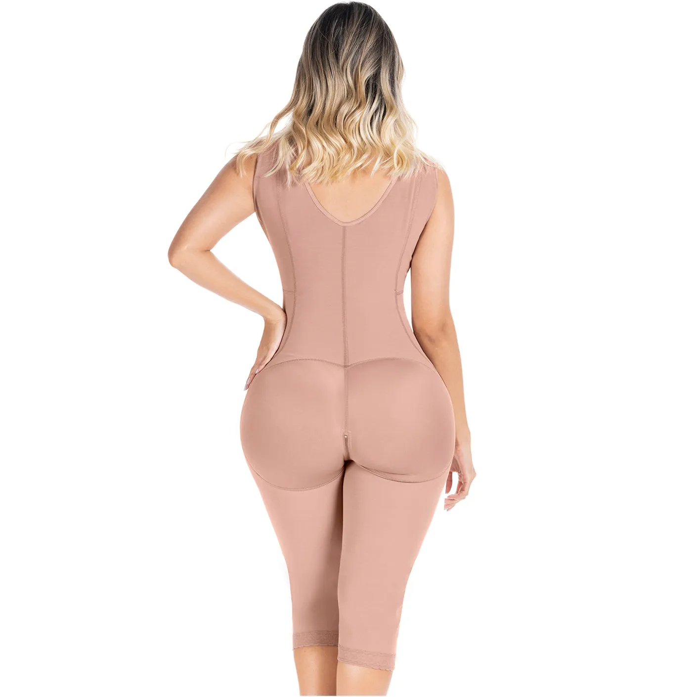 Fajas Sonryse 054BF | Tummy Control Compression Girdle Colombian Full Body Shaper with Built-in Bra | Post Surgery Postpartum