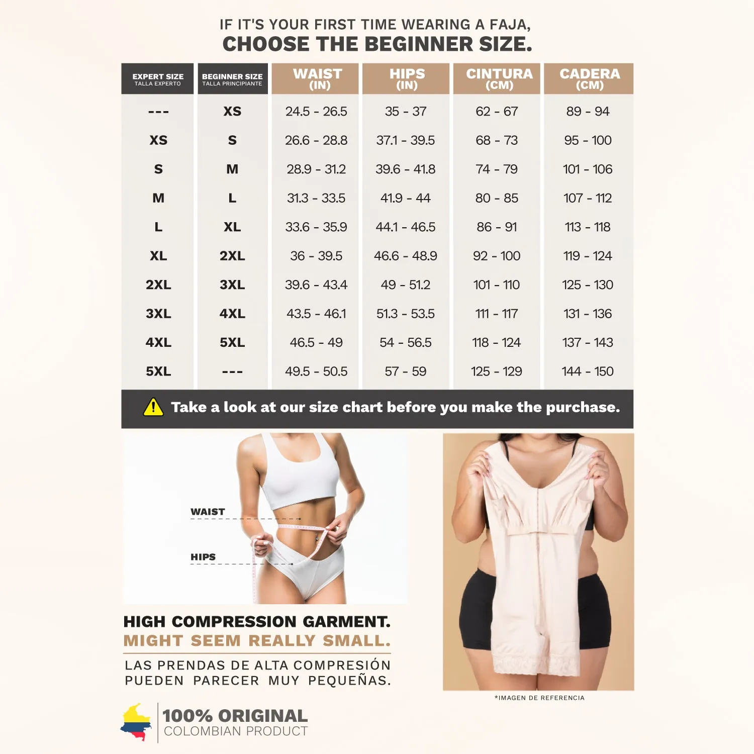 Fajas Sonryse 054BF | Tummy Control Compression Girdle Colombian Full Body Shaper with Built-in Bra | Post Surgery Postpartum