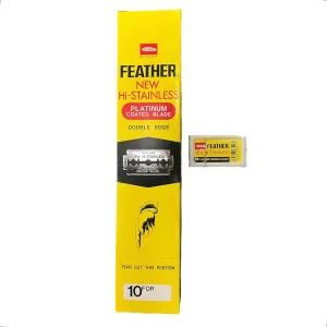 Feather Double Edge Safety Razor Blades -  200 Blade Pack
