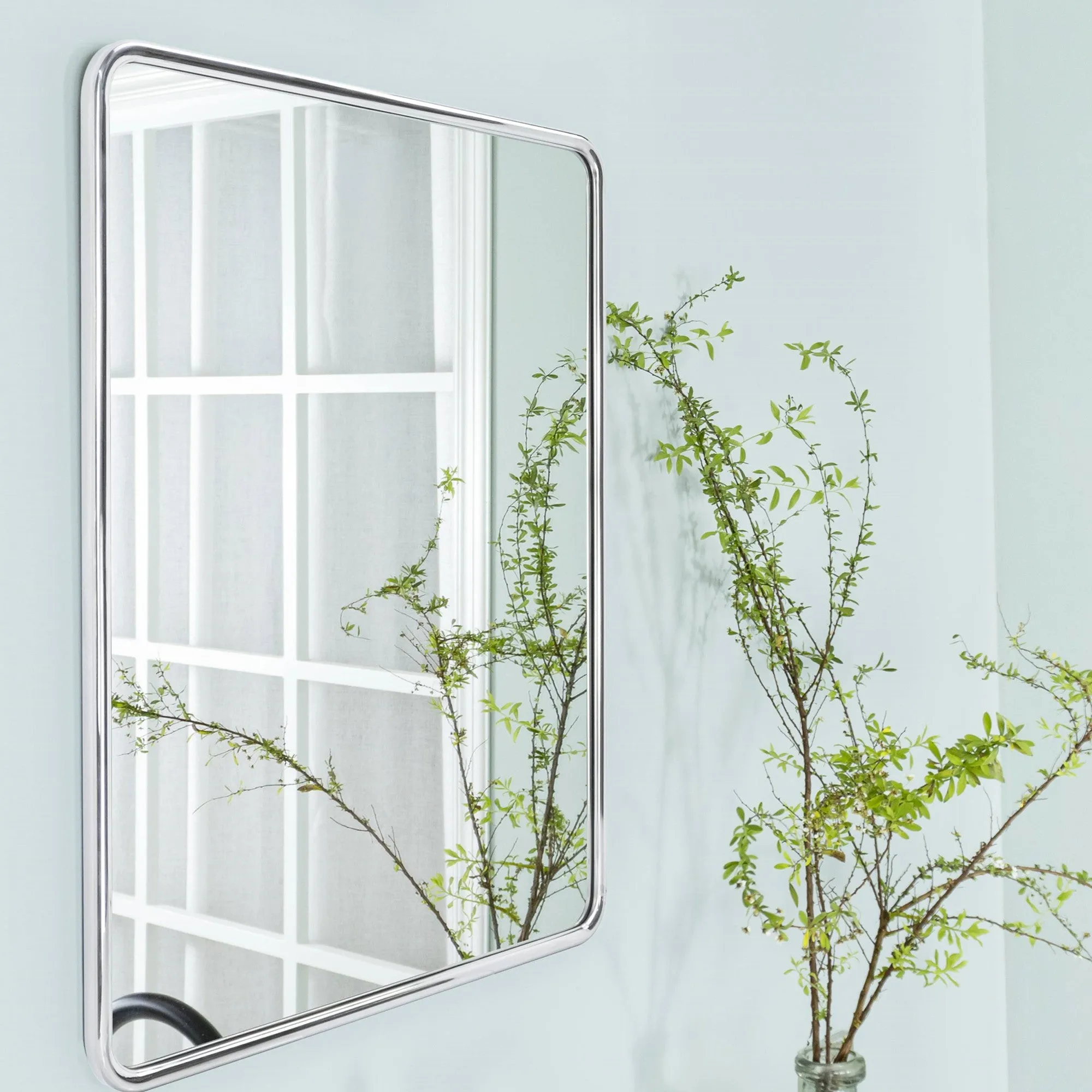 FH Rectangle Framed Wall Mounted Bathroom Vanity Mirror