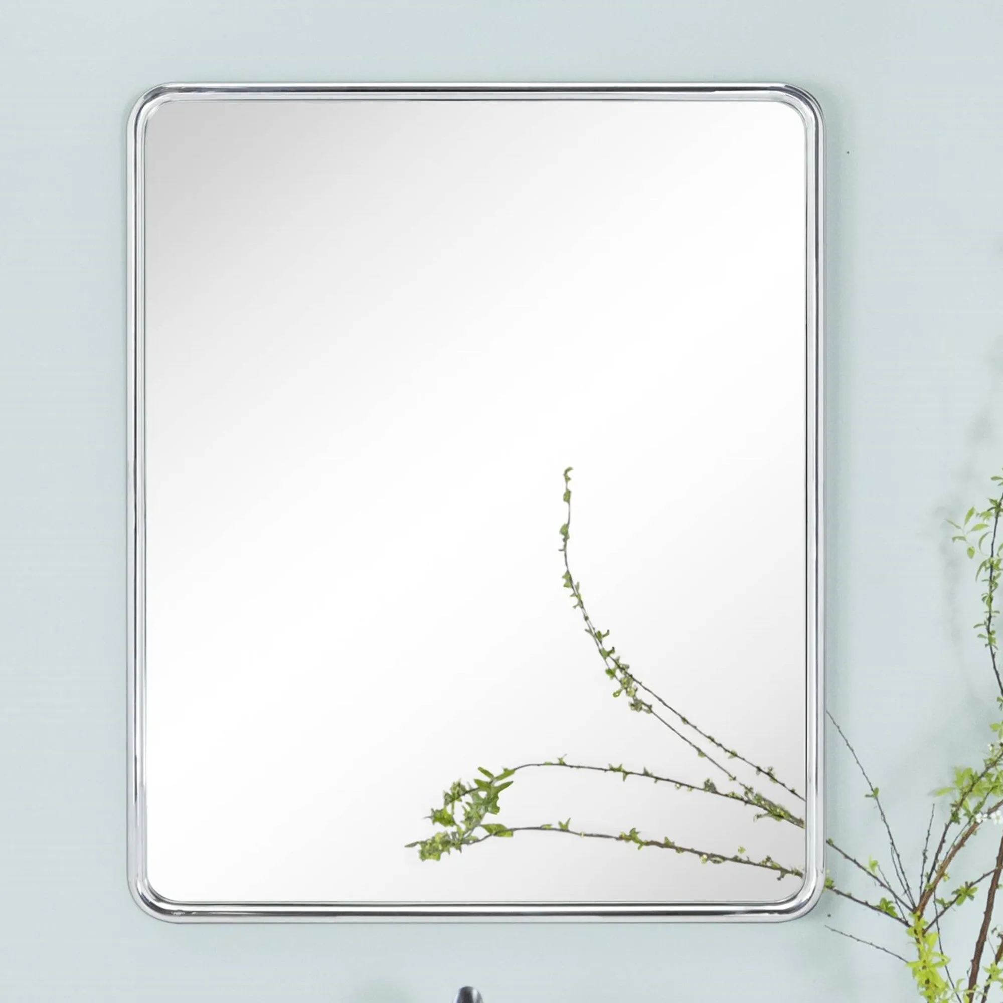 FH Rectangle Framed Wall Mounted Bathroom Vanity Mirror