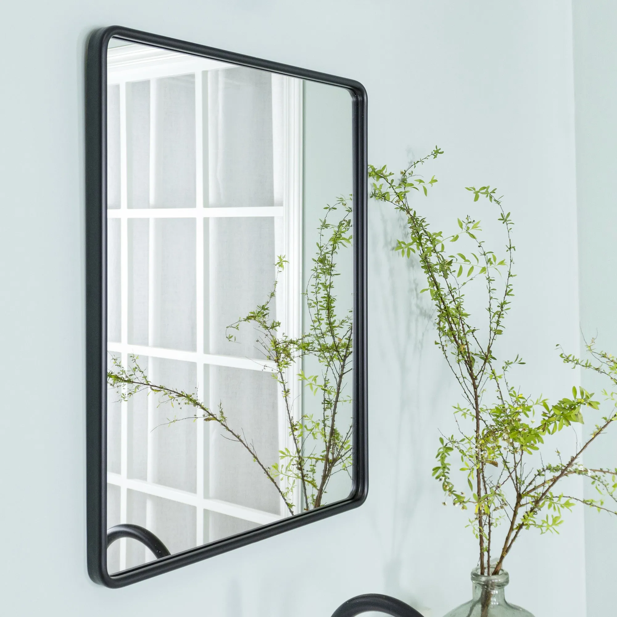 FH Rectangle Framed Wall Mounted Bathroom Vanity Mirror