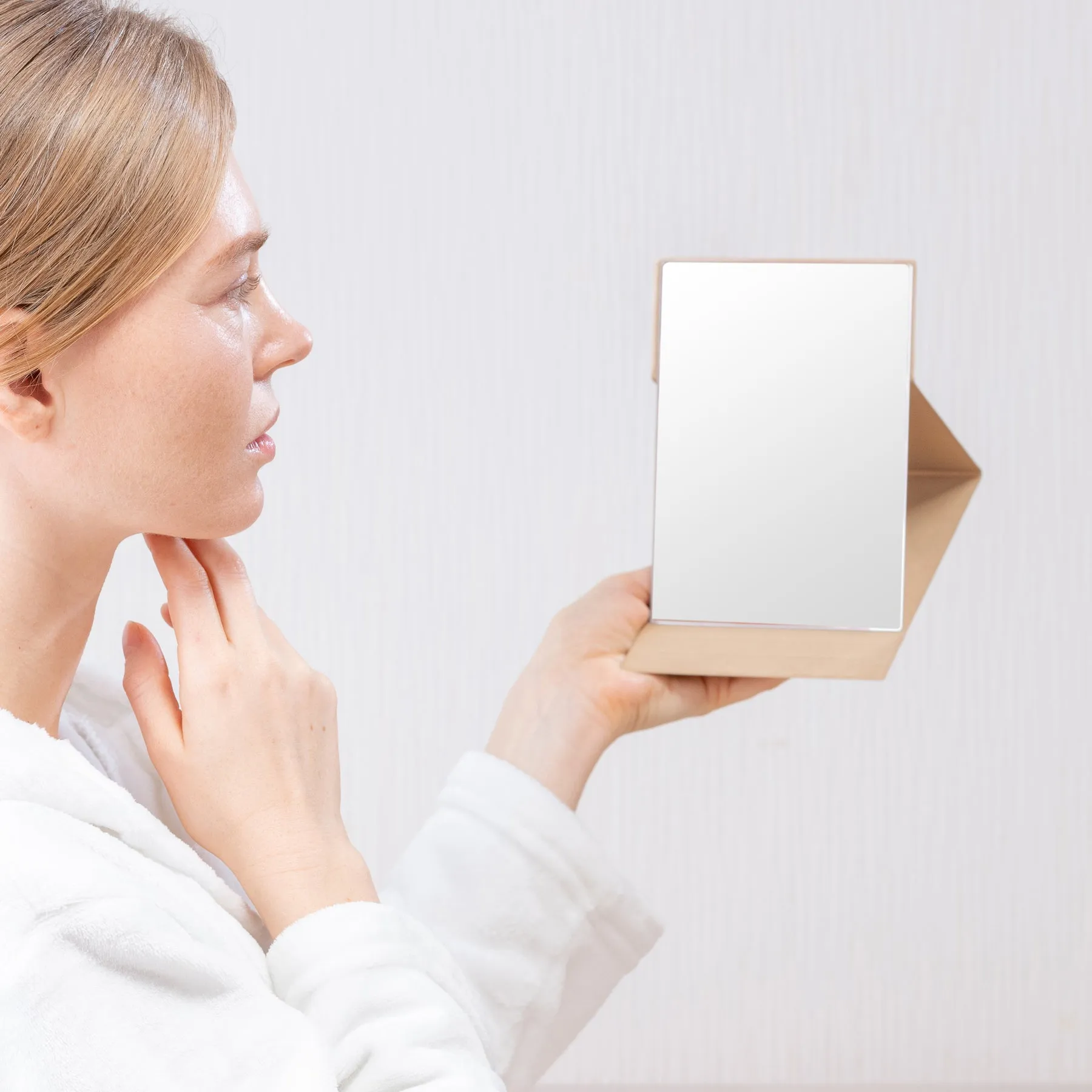 Folding Mirror - M Beige
