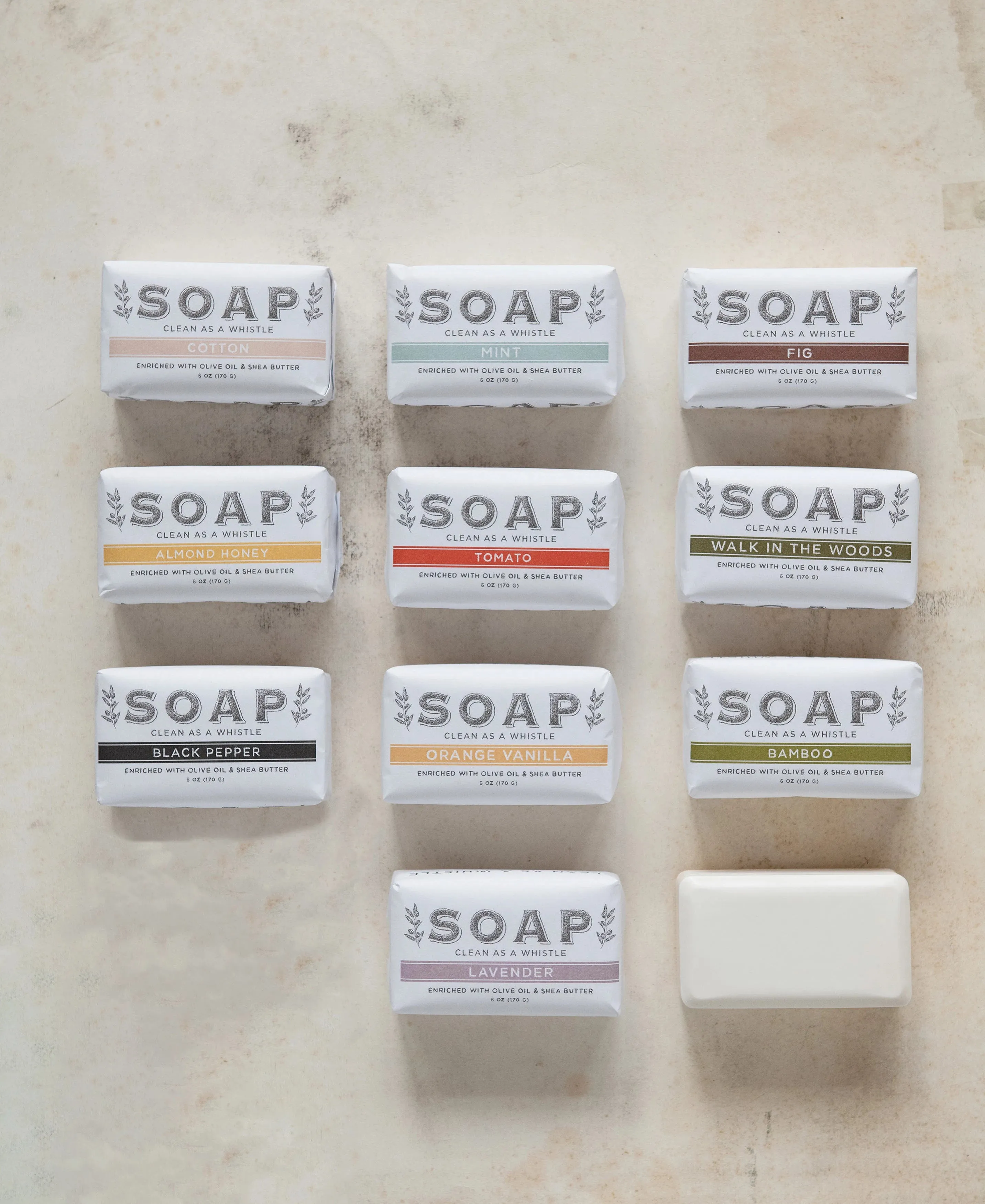 Forest Floor Scented Olive Oil & Shea Butter Milled Bar Soap