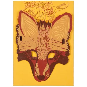 Fox Mask Greetings Card by East End Press