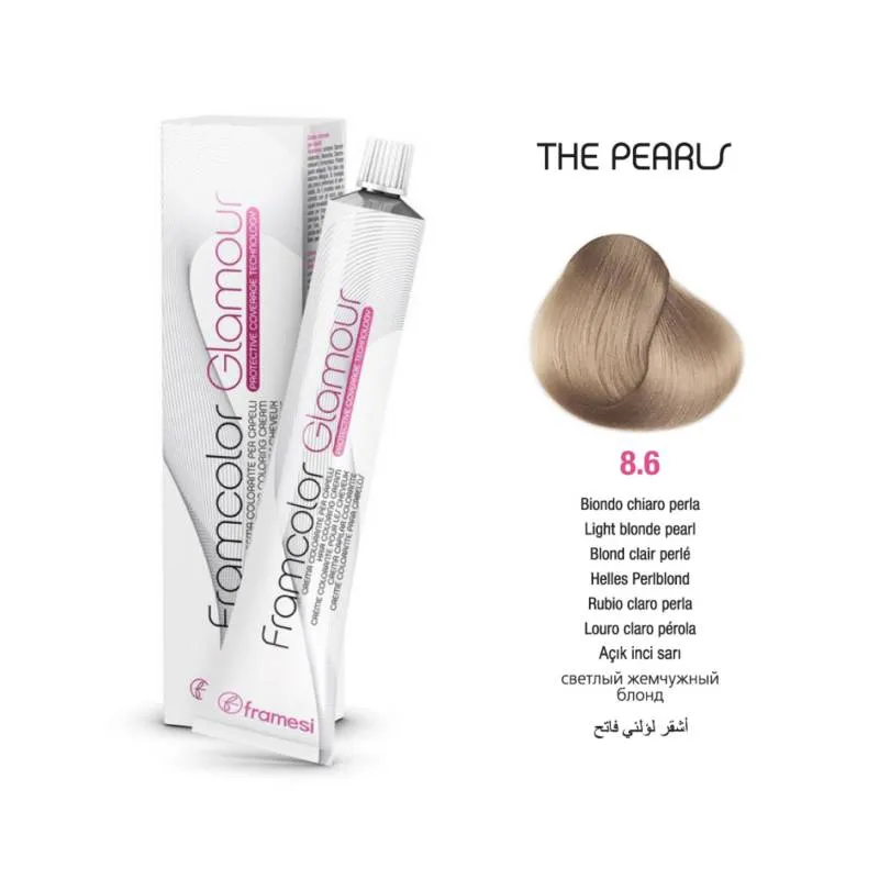 FRAMESI FRAMCOLOR GLAMOUR 8.6 LIGHT BLONDE PEARL