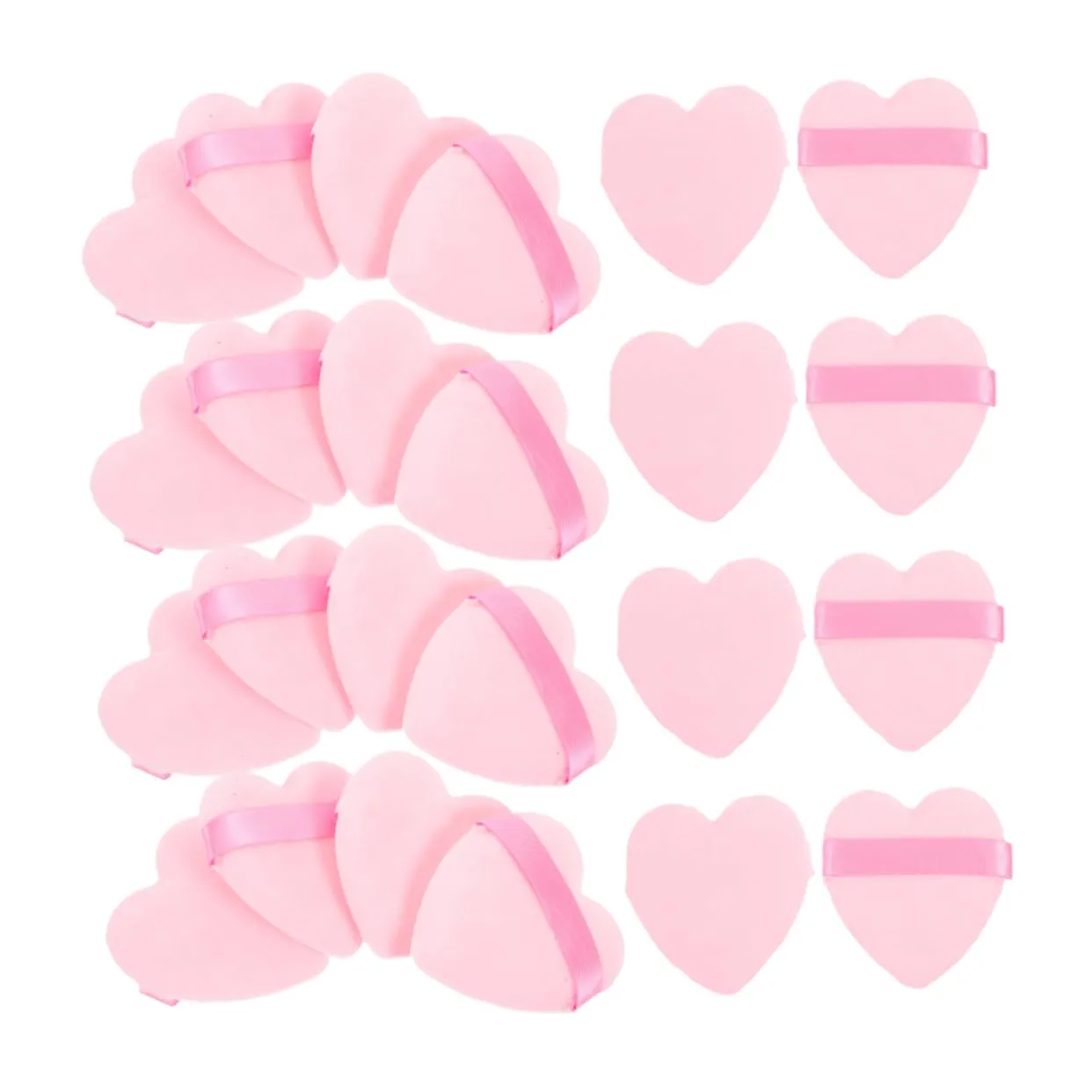FRCOLOR 50pcs Cute Makeup Powder Puff for Loose Powder Foundation Sponge Soft Washable Cosmetic Tools for Application and Even Finish