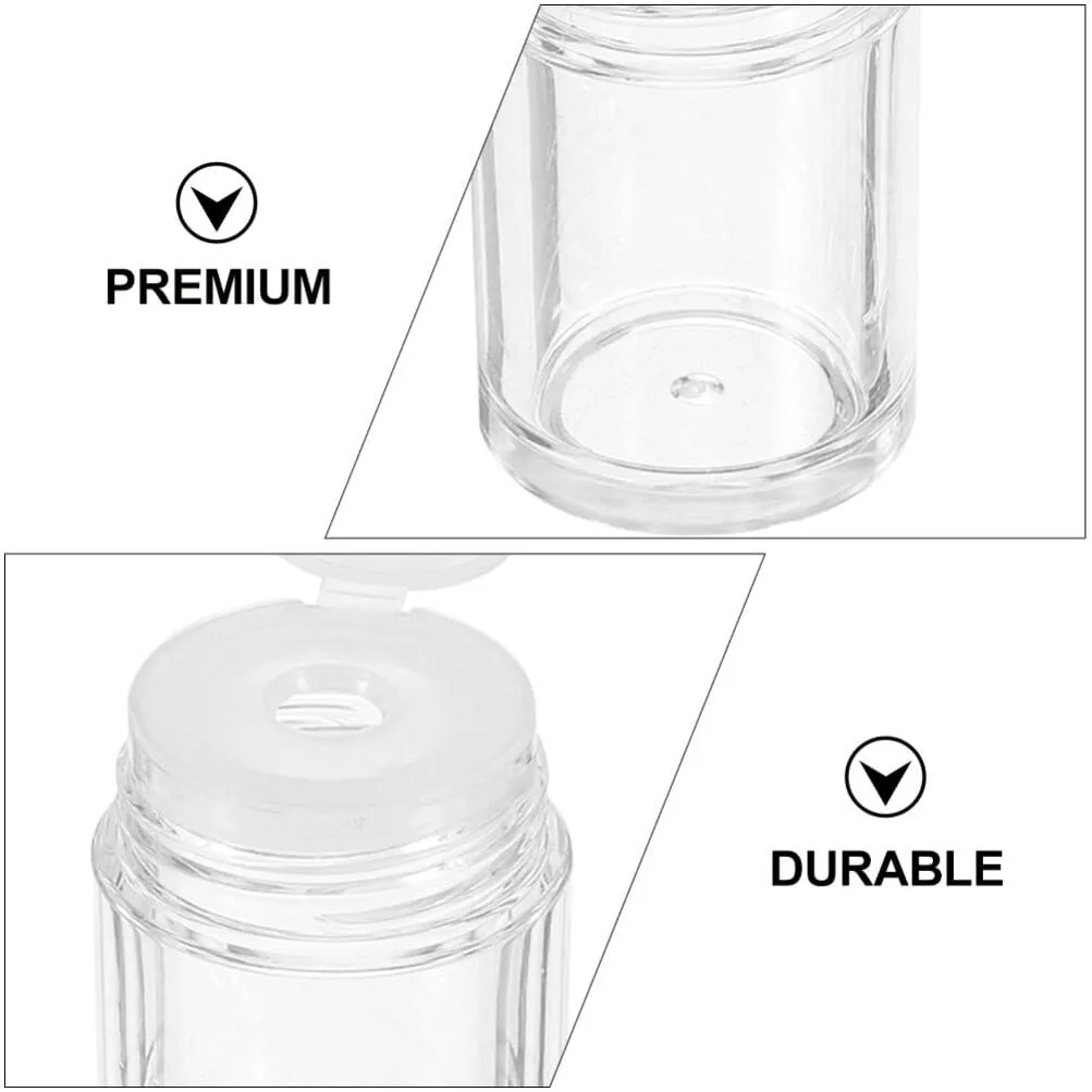 FRCOLOR 6pcs Loose Powder Containers Sifter and Lid Travel-Friendly Makeup Storage for Eyeshadow Foundation and DIY Beauty Products