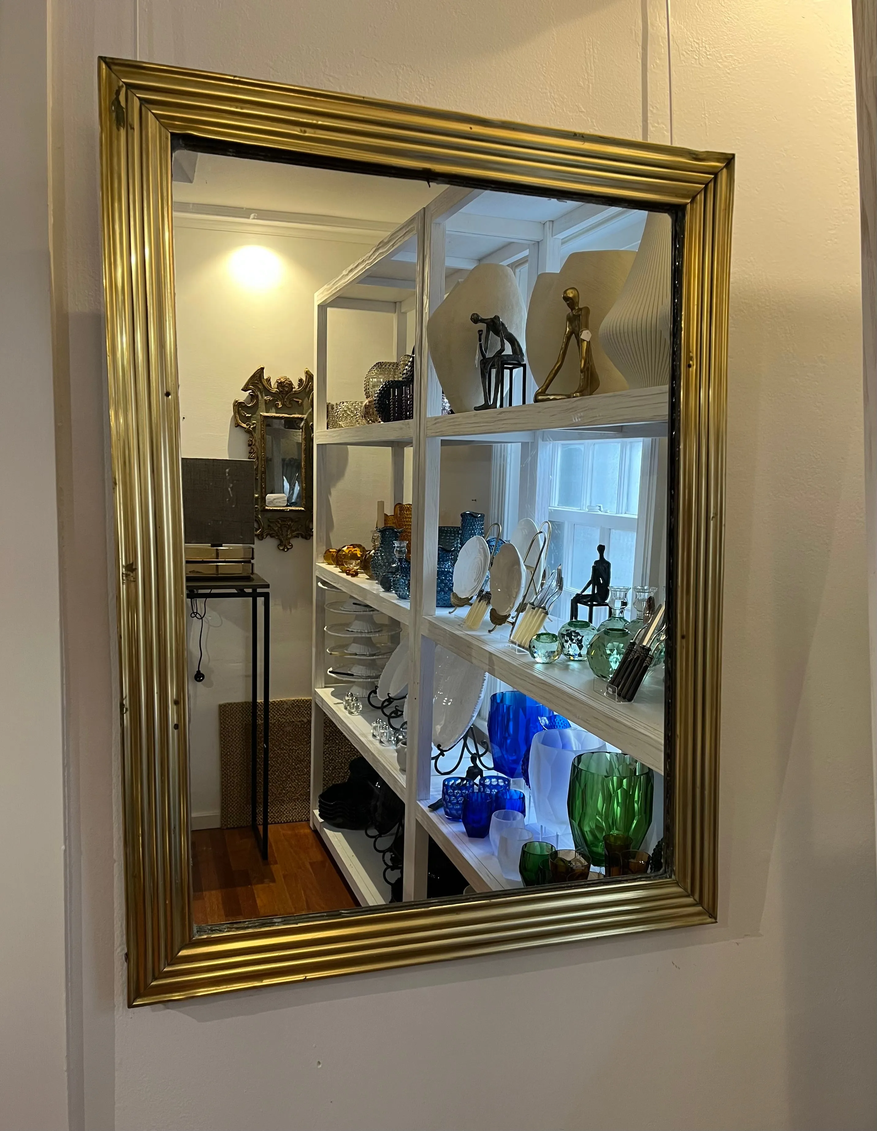 French mirror brass H97 W73