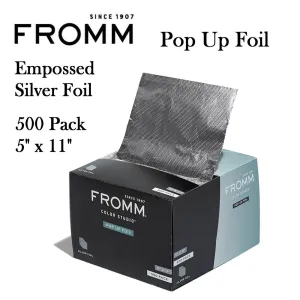 Fromm Pop Up Foil, 500 Count, 5" x 11", Embossed Silver Foil (F9260)
