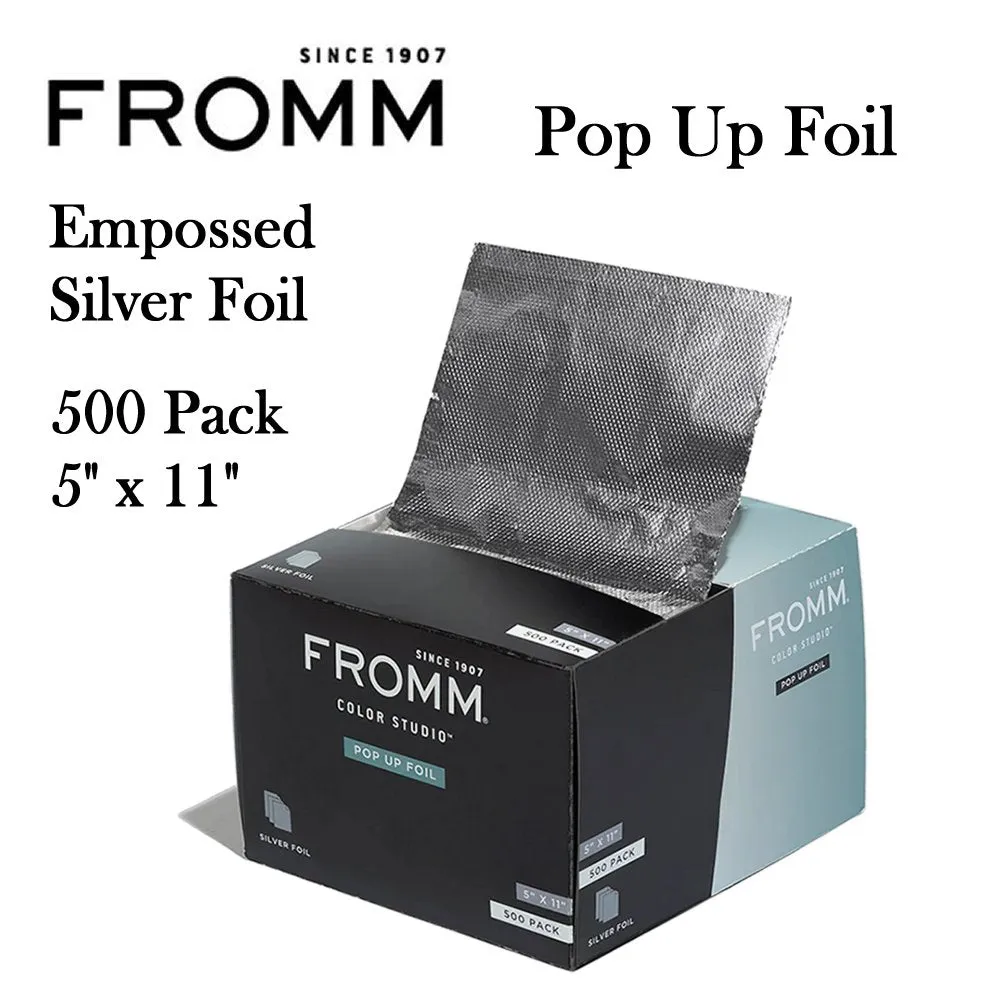 Fromm Pop Up Foil, 500 Count, 5" x 11", Embossed Silver Foil (F9260)