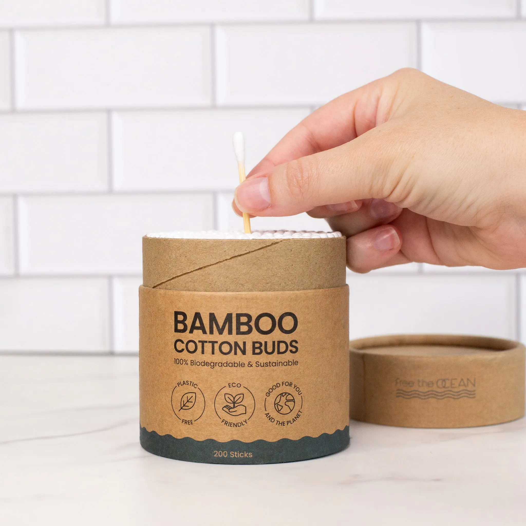 FTO Bamboo Cotton Swabs - 200 Pack
