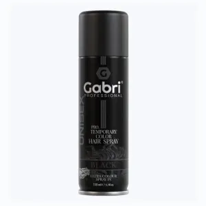 Gabri Temporary Hair Colour Dye Spray - Black 150ml