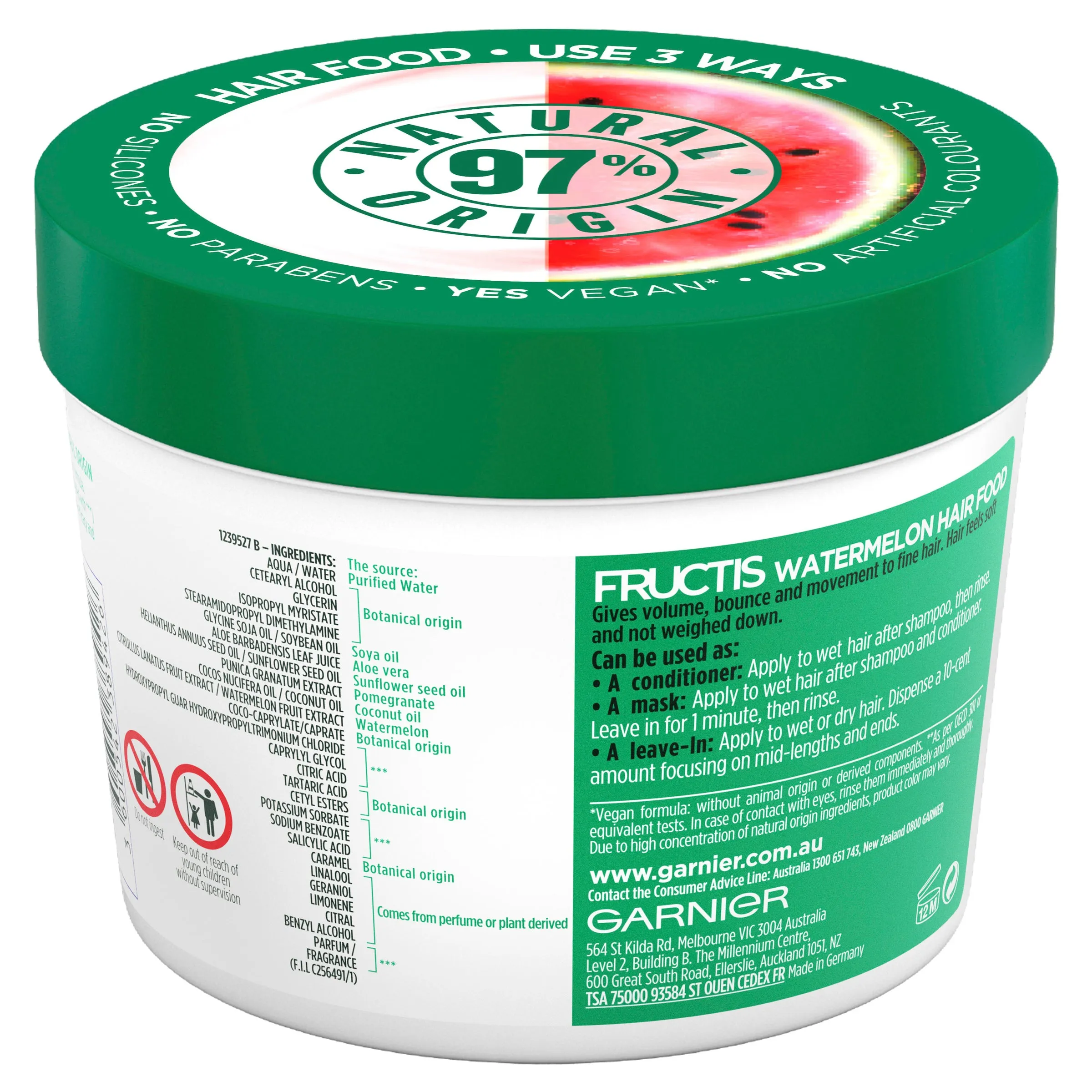 Garnier Fructis Hair Food Watermelon 390ml
